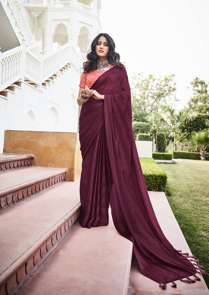 Lt Naari Fancy Satin Designer Wholesale Party Wear Saree Catalog